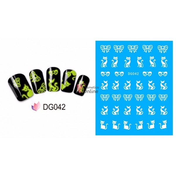 Stickere cu Apa pentru unghii cod DG 042 (Fluorescent)
